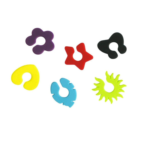 AussieSuperStore Homeware Supplies Eclectic Set of Silicone Wine Glass Markers Eclectic Set of Silicone Wine Glass Markers | Drink Glass Clip CBSILISHAPWINMRKRS